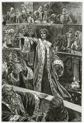 Gwynplaine à la Chambre des Lords - illustration de L
